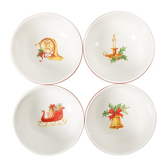Martha Stewart Manor Rimmed 4-pc. Tidbit Bowl