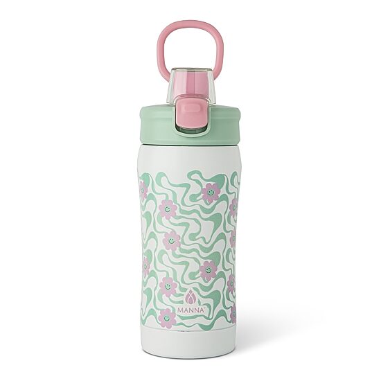 Hydragear 3D Floral 16oz. Push Water Bottle