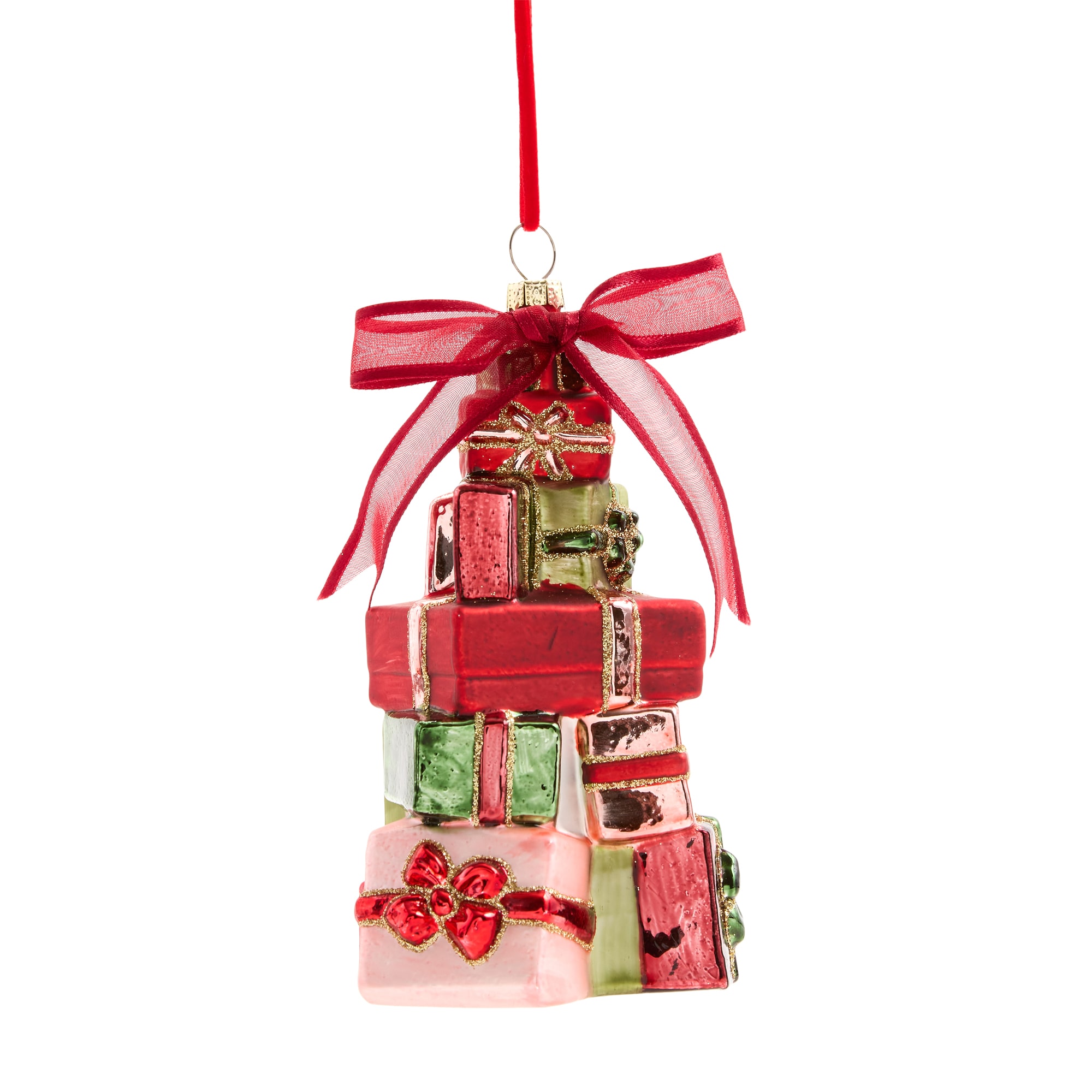 Martha Stewart Glass Gift Christmas Ornament
