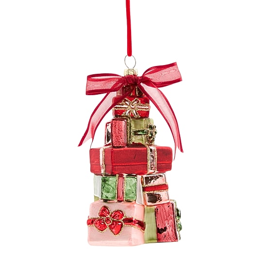 Martha Stewart Glass Gift Christmas Ornament