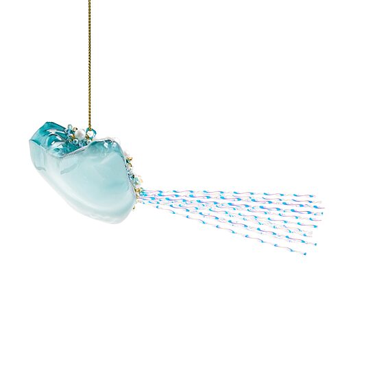 North Pole Trading Co. Glass Stingray Christmas Ornament