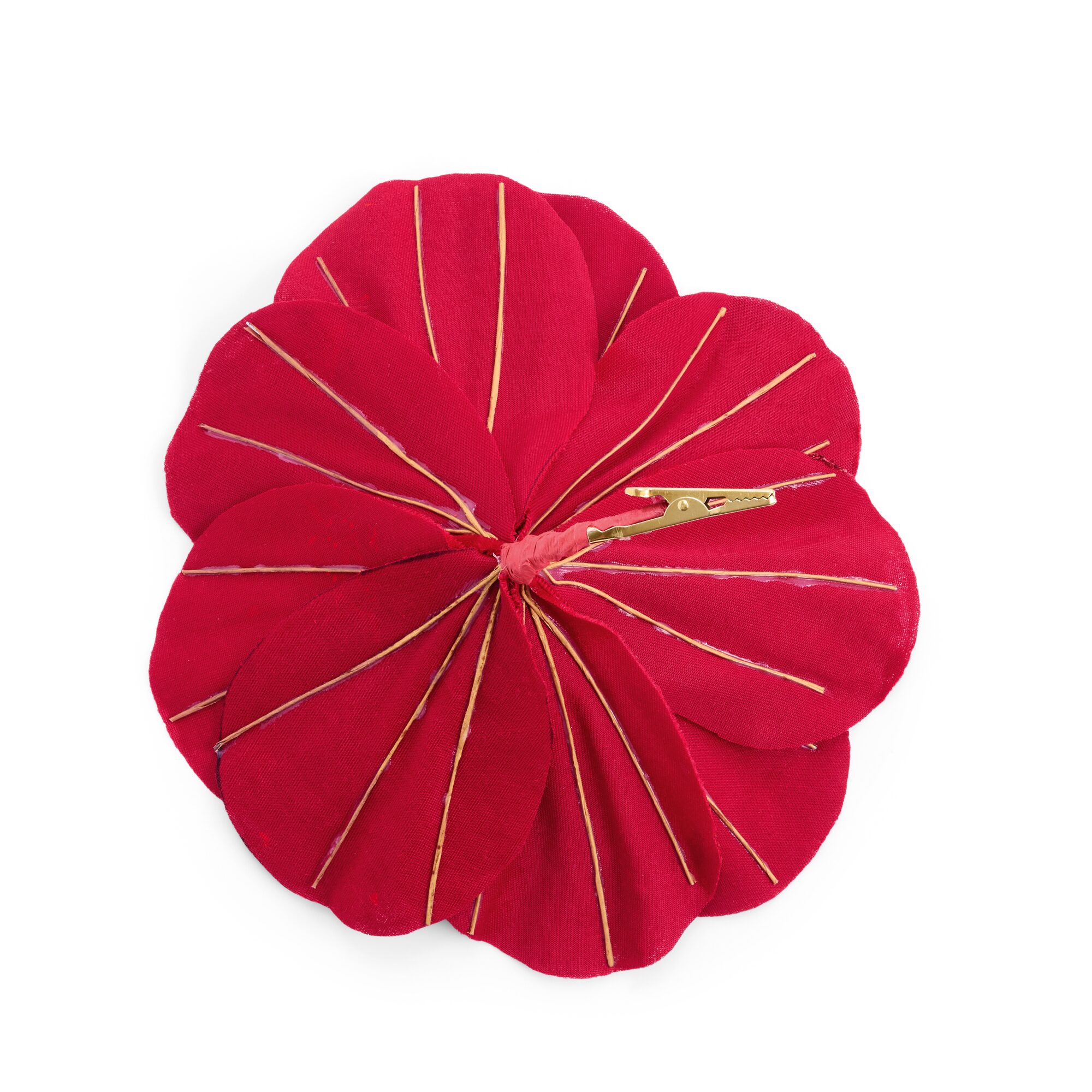 Martha Stewart Red Polyester Flower Clip Clips