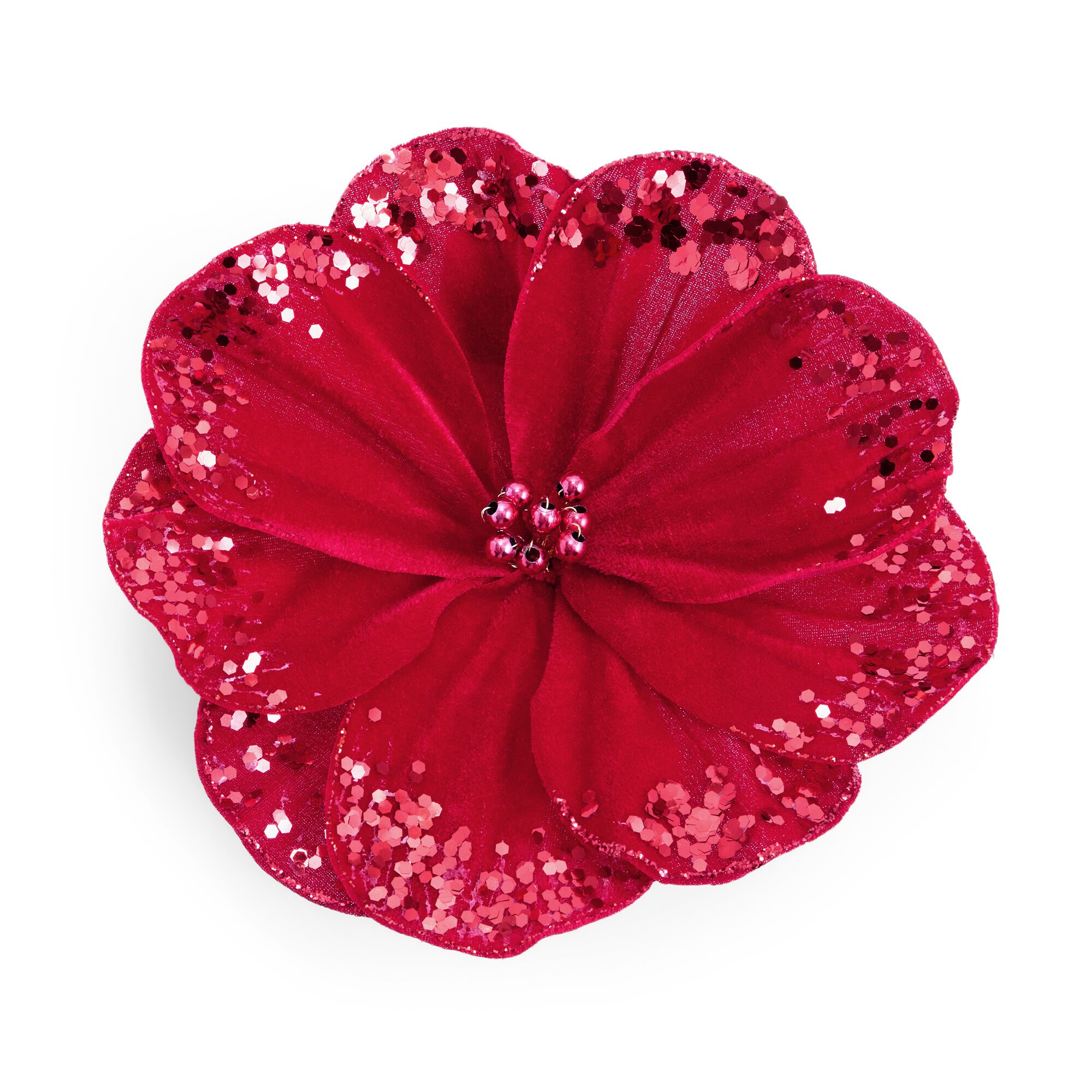 Martha Stewart Red Polyester Flower Clip Clips