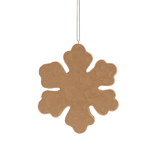 North Pole Trading Co. Claydough Snowflake Christmas Ornament