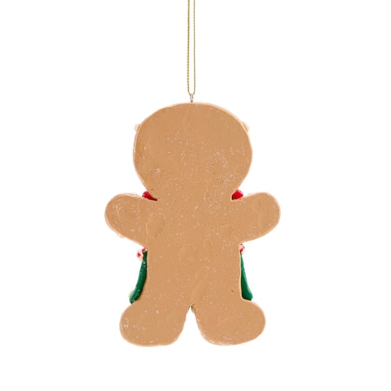 North Pole Trading Co. Claydough Gingerbread Man Christmas Ornament