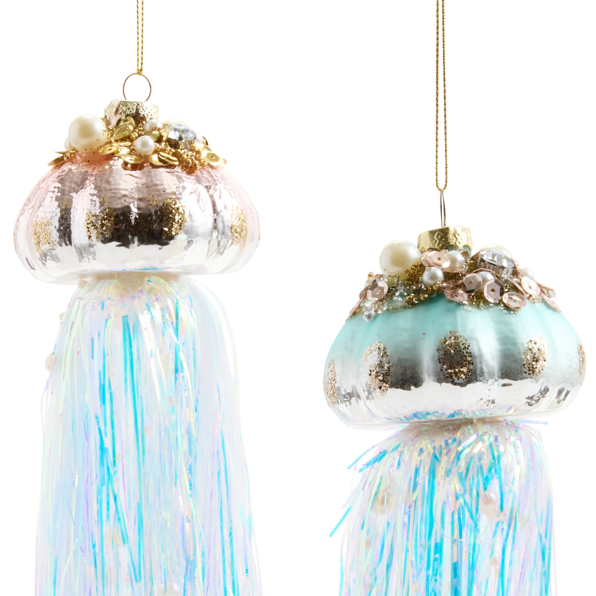 North Pole Trading Co. Jellyfish 2-pc. Christmas Ornament