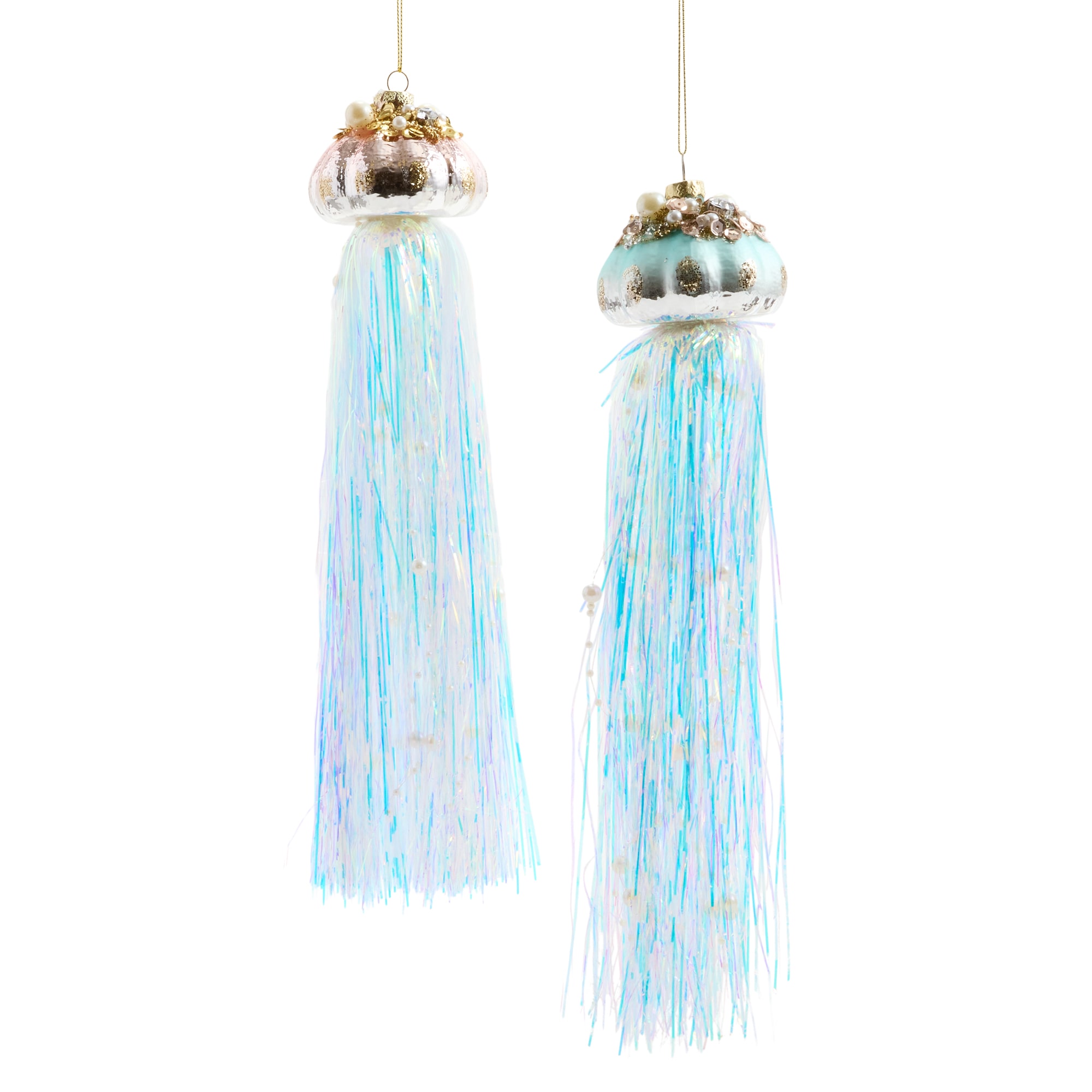 North Pole Trading Co. Jellyfish 2-pc. Christmas Ornament