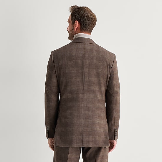 Stafford Coolmax All Season Ecomade Mens Classic Fit Plaid Suit Jacket