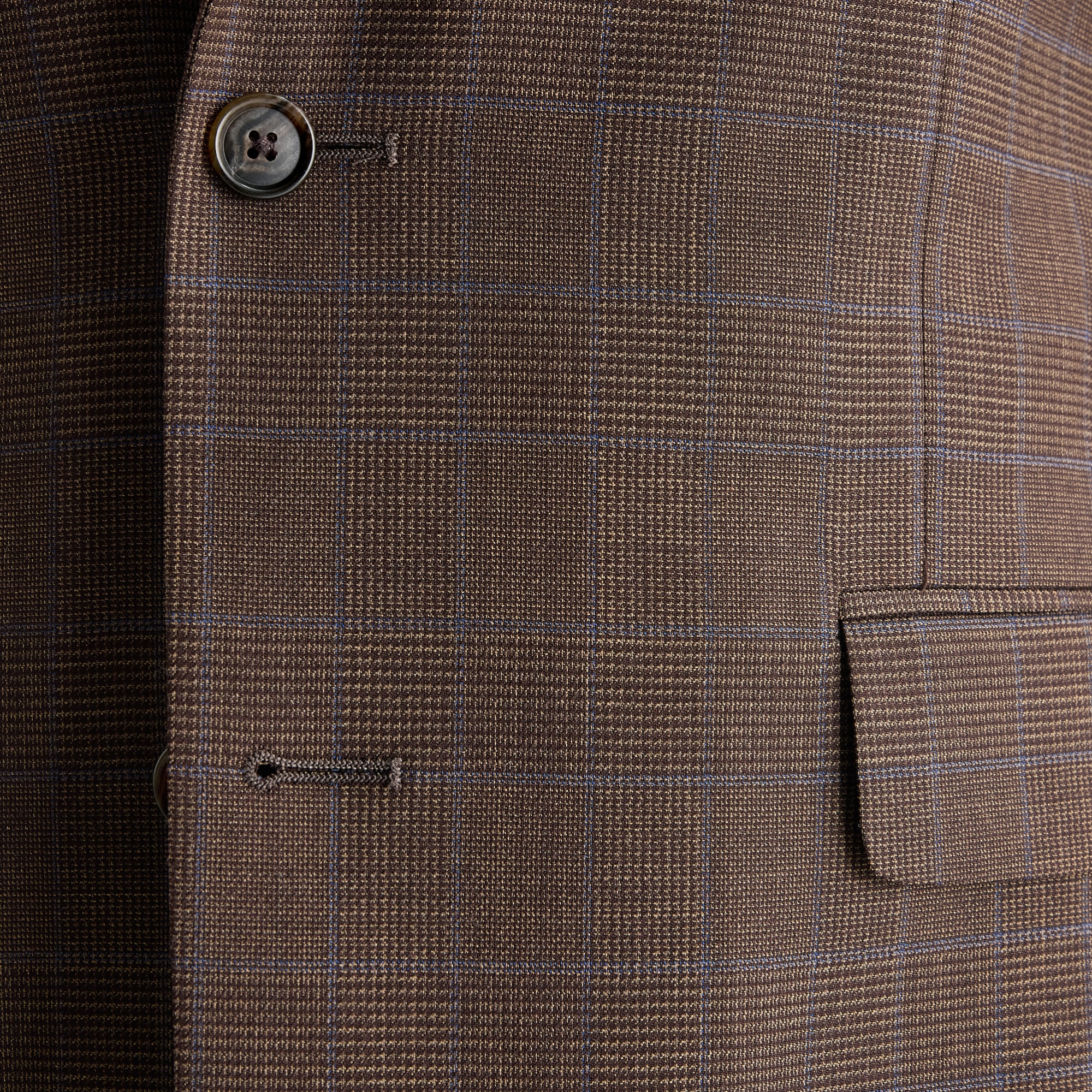 Stafford Coolmax All Season Ecomade Mens Classic Fit Plaid Suit Jacket