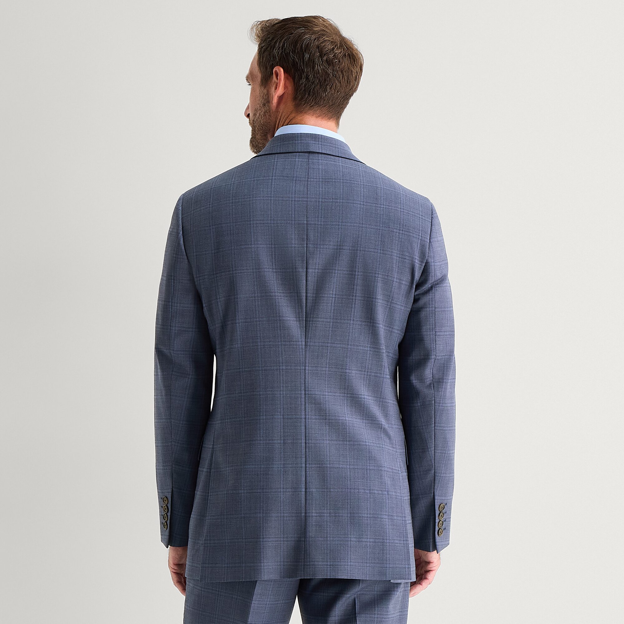 Stafford Coolmax All Season Ecomade Mens Classic Fit Plaid Suit Jacket