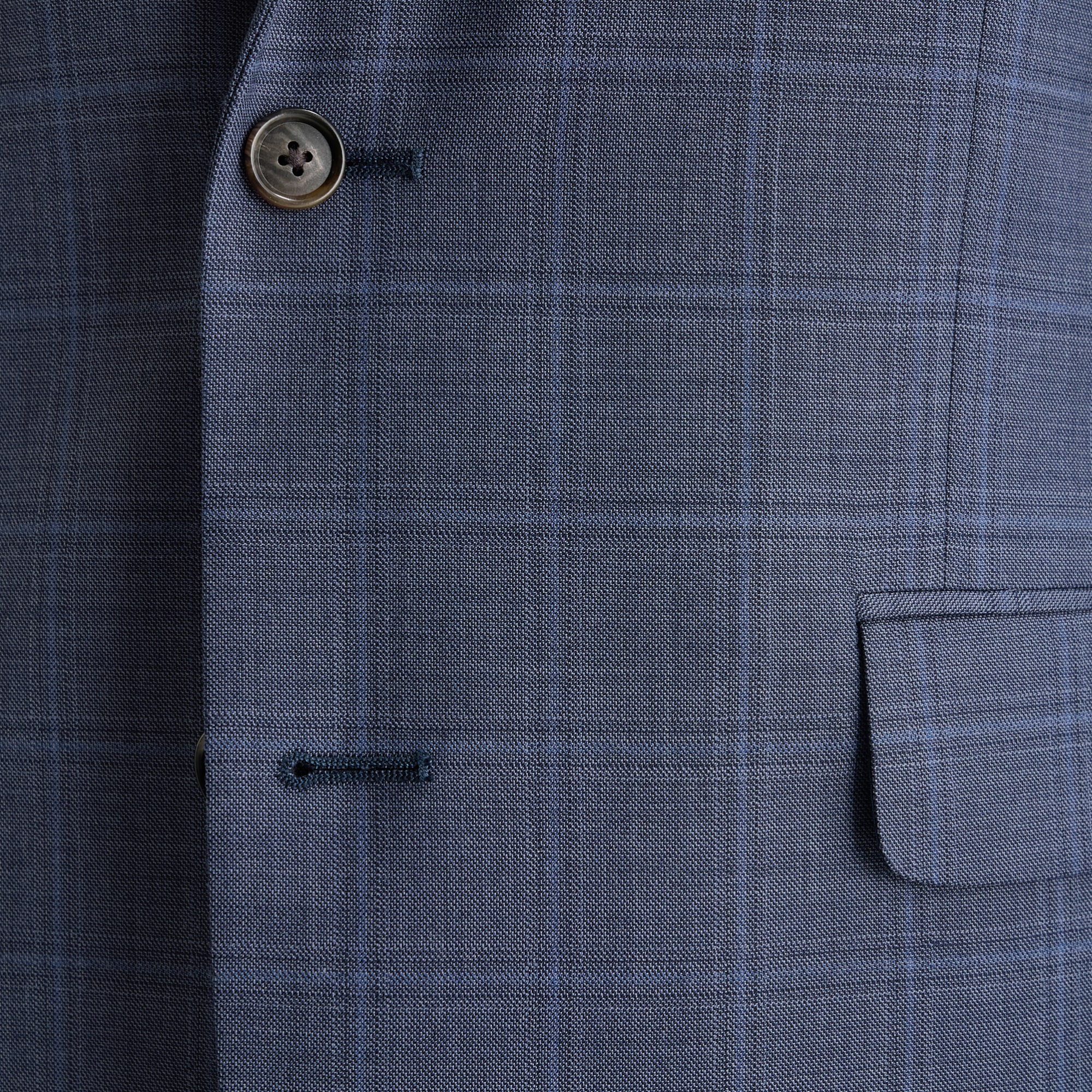 Stafford Coolmax All Season Ecomade Mens Classic Fit Plaid Suit Jacket