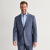 Stafford Coolmax All Season Ecomade Mens Classic Fit Plaid Suit Jacket