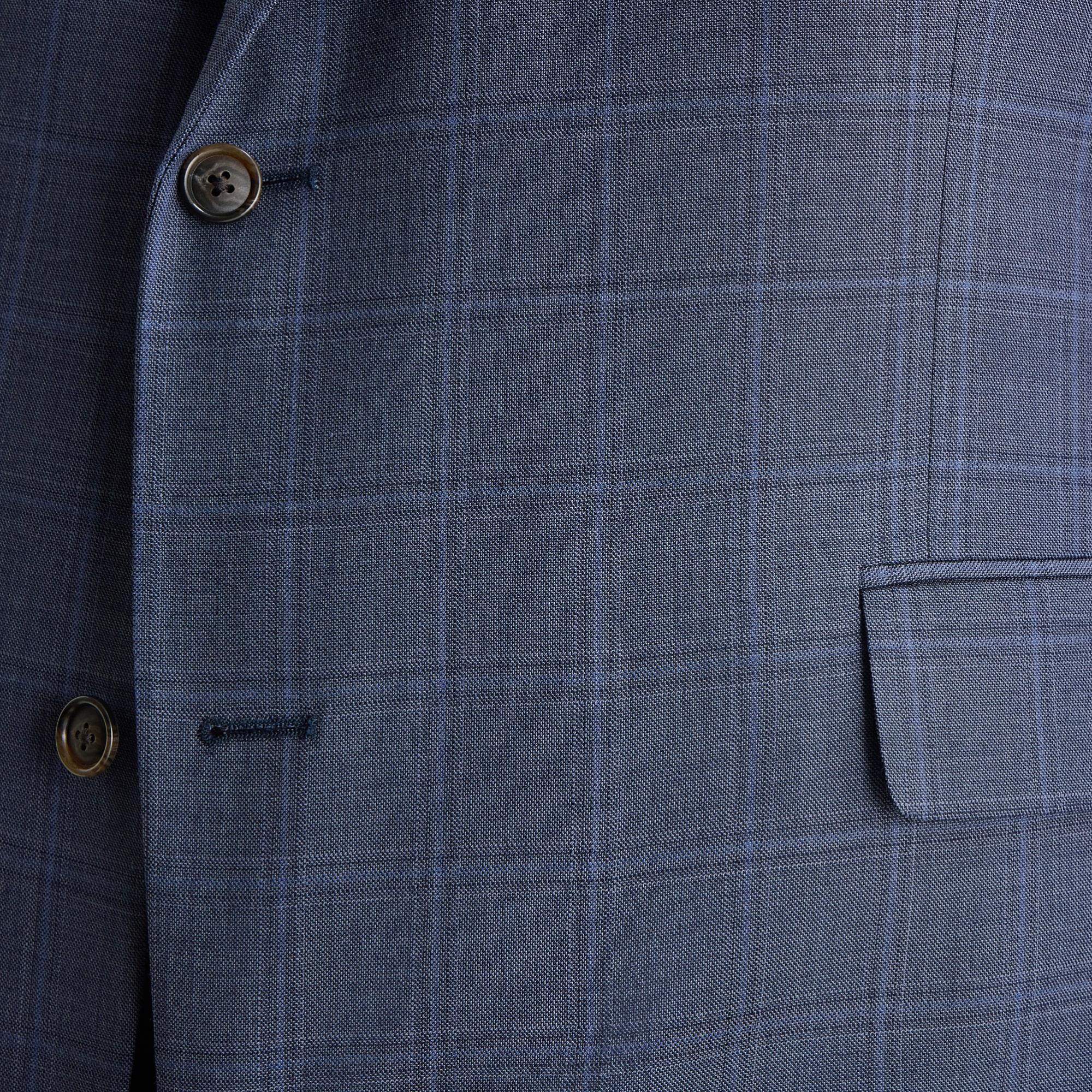 Stafford Mens Classic Fit Plaid Big and Tall Suit Jacket