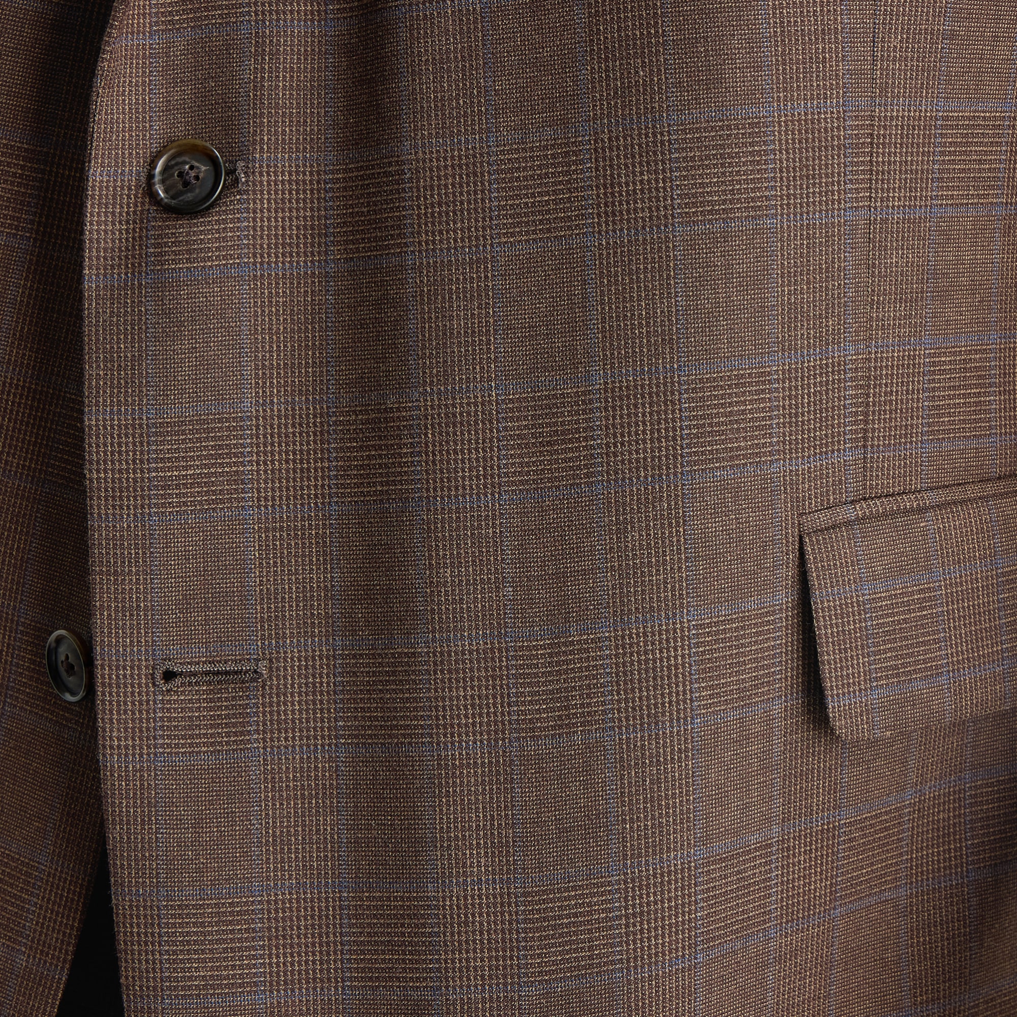 Stafford Mens Big and Tall Classic Fit Plaid Suit Jacket