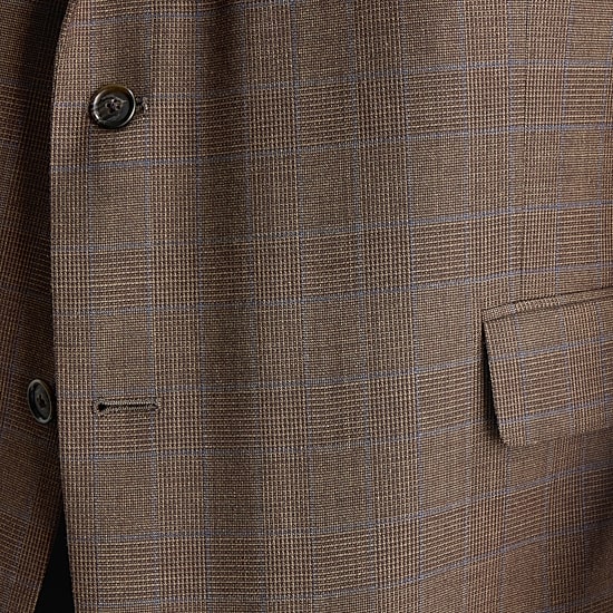 Stafford Mens Big and Tall Classic Fit Plaid Suit Jacket
