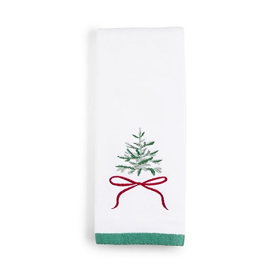 Avanti Tree & Bow 2 Pack Hand Towel