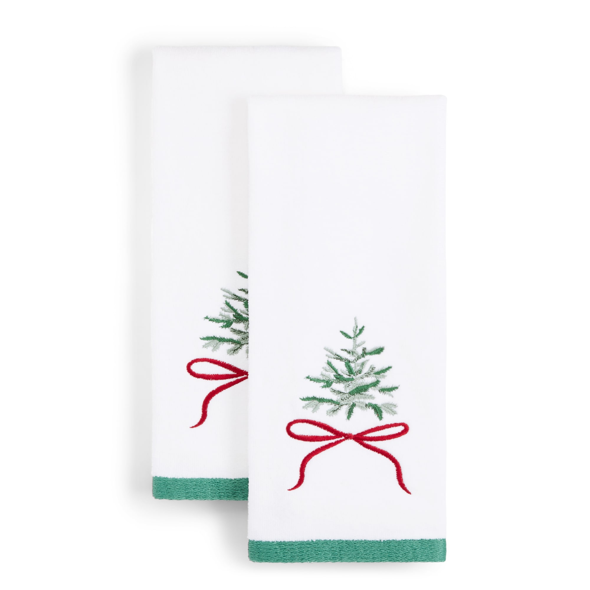 Avanti Tree & Bow 2 Pack Hand Towel
