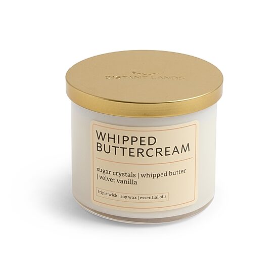 Distant Lands 14oz Whipped Buttercream 3-Wick Scented Jar Candle