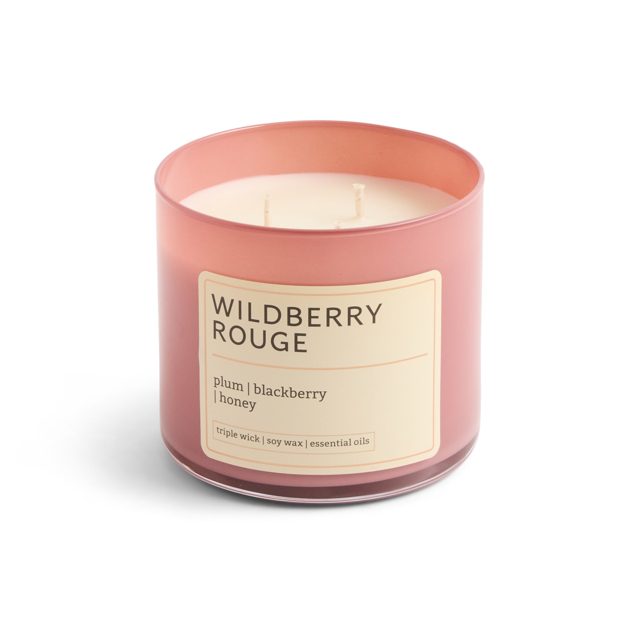 Distant Lands 14oz Wildberry Rouge 3-Wick Scented Jar Candle