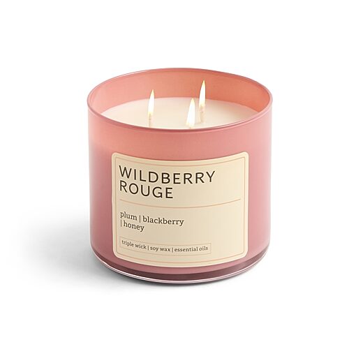 Distant Lands Scented Jar Candle In Wildberry Rouge
