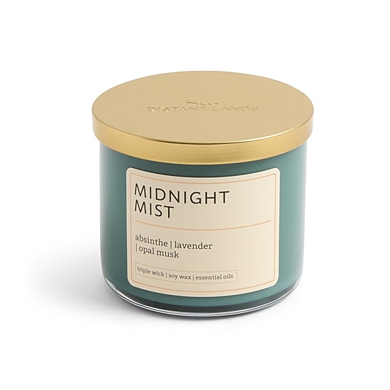 Distant Lands 14oz Midnight Mist 3-Wick Scented Jar Candle