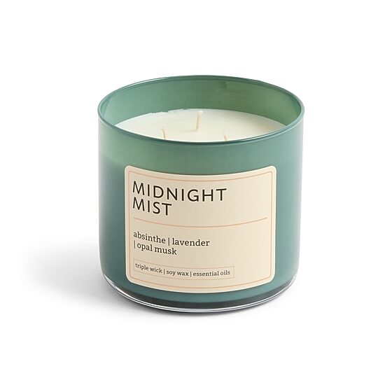 Distant Lands 14oz Midnight Mist 3-Wick Scented Jar Candle