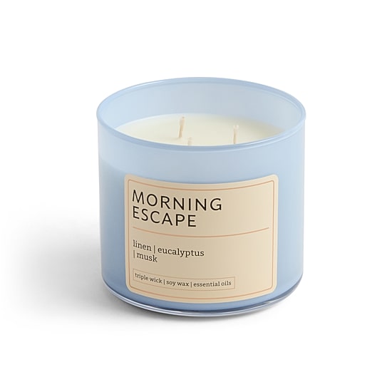 Distant Lands 14oz Morning Escape 3-Wick Scented Jar Candle