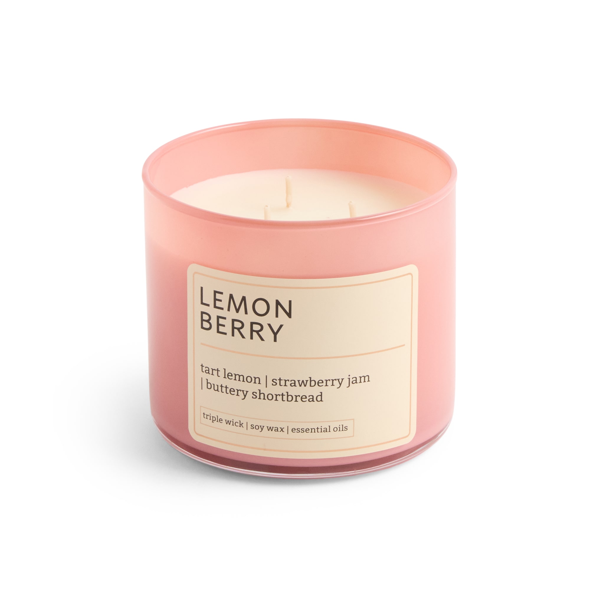 Distant Lands 14oz Lemon Berry 3-Wick Scented Jar Candle