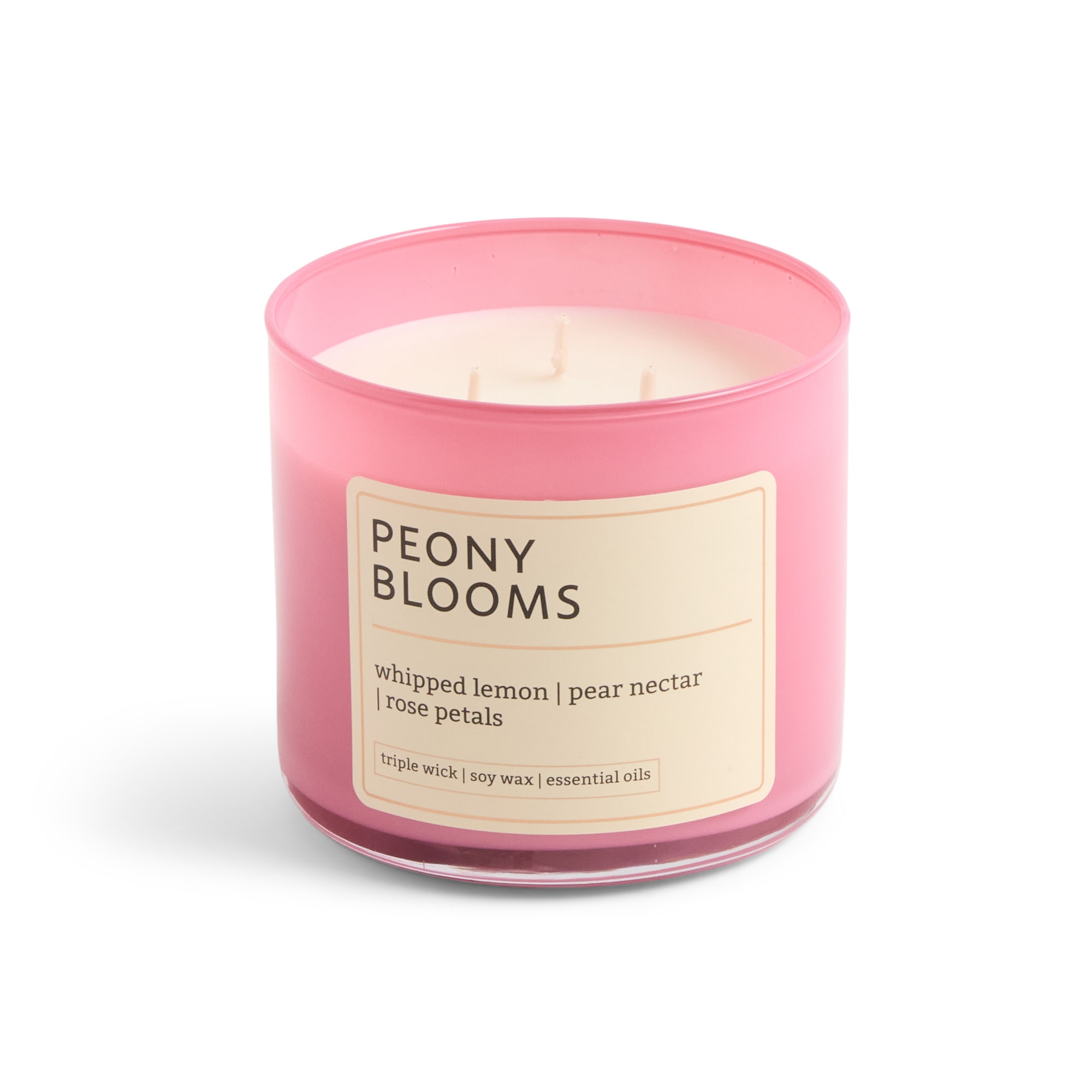 Distant Lands 14oz Peony Blooms 3-Wick Scented Jar Candle