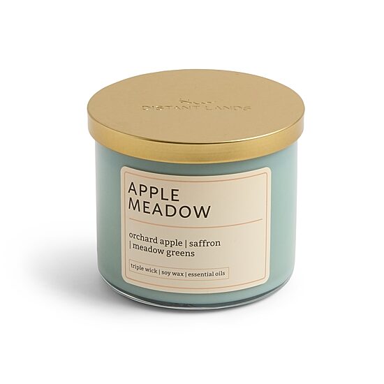 Distant Lands 14oz Apple Meadow 3-Wick Scented Jar Candle