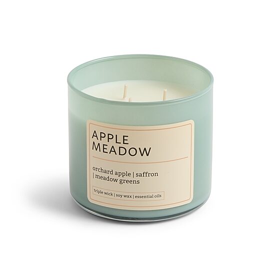 Distant Lands 14oz Apple Meadow 3-Wick Scented Jar Candle