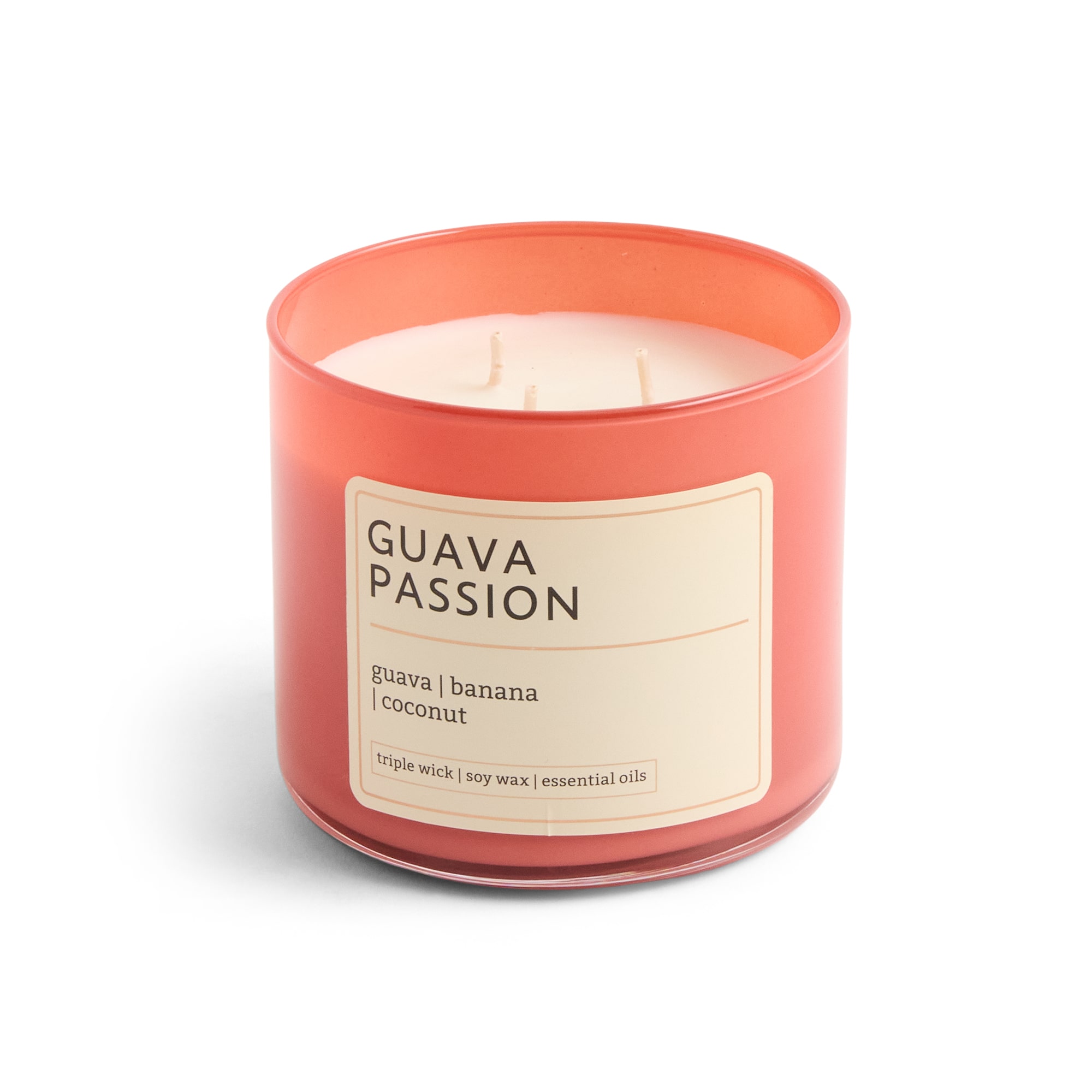 Distant Lands 14oz Guava Passion 3-Wick Scented Jar Candle