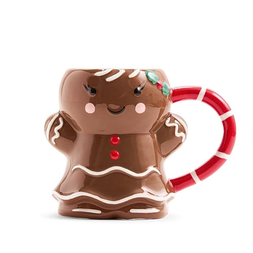 North Pole Trading Co . Mrs. Gingerbread Mug In Brown