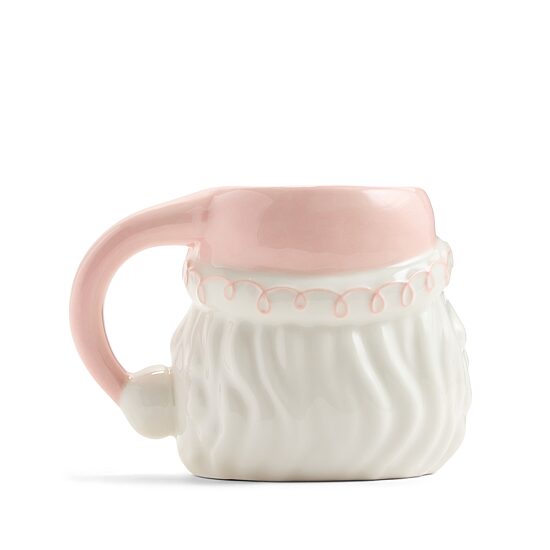 North Pole Trading Co. Mr. Clause Mug Pink