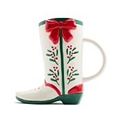 North Pole Trading Co. Holiday Cowboy Boot Mug