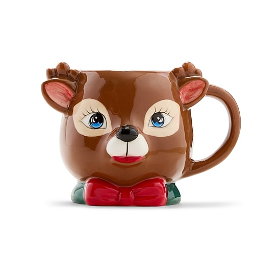 North Pole Trading Co . Vintage Renideer Mug In Brown