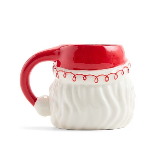North Pole Trading Co. Mr. Clause Mug Red
