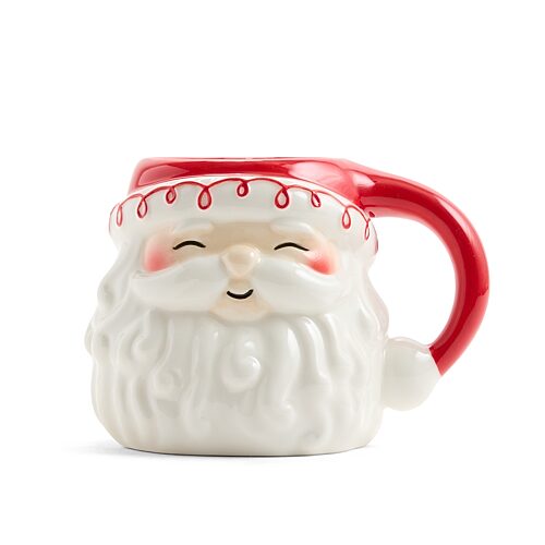 North Pole Trading Co . Mr. Clause Mug Red