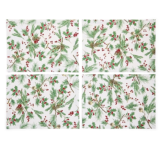 North Pole Trading Co. Holly Berry Placemat
