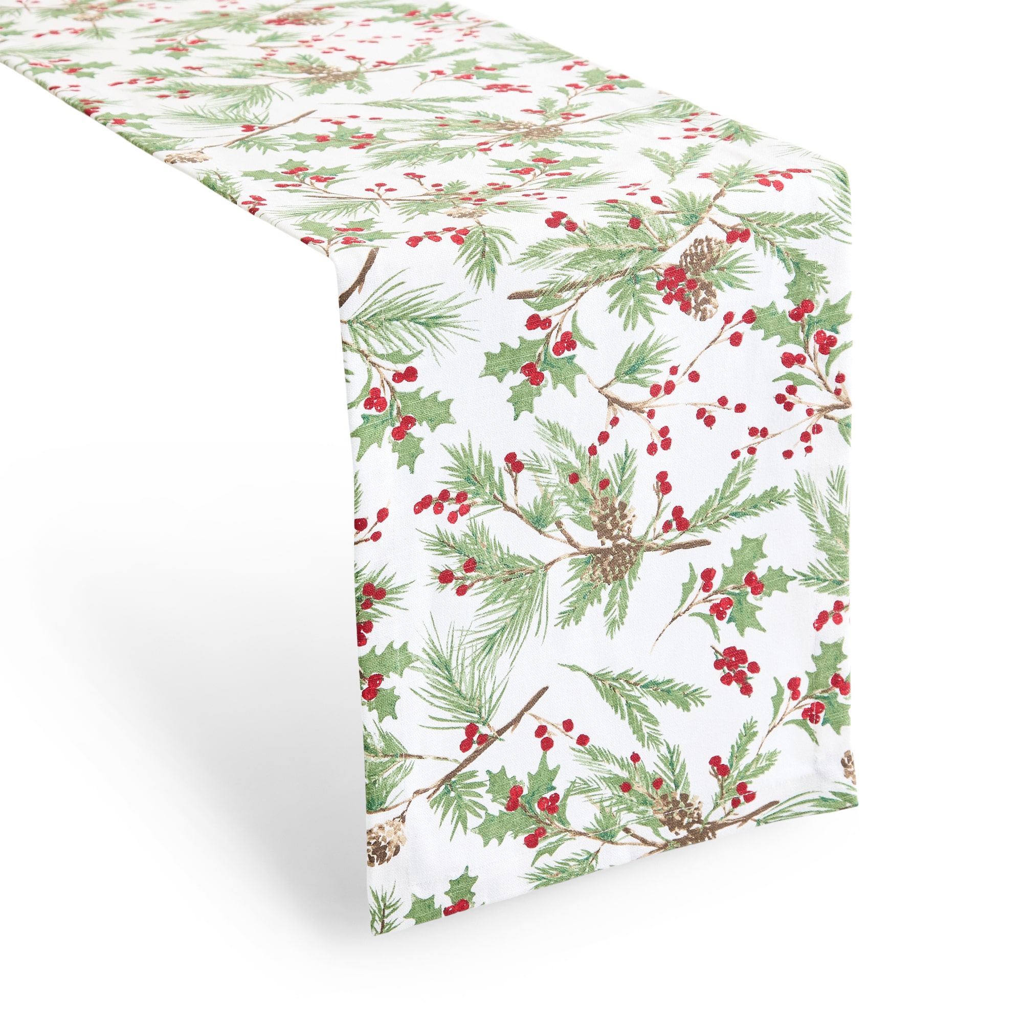 North Pole Trading Co. Holly Berry Table Runner