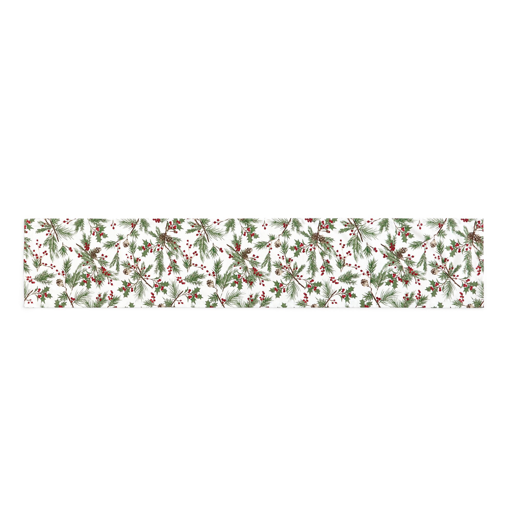 North Pole Trading Co. Holly Berry Table Runner