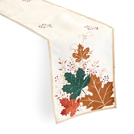 Homeweare Harvest Velvet Leaf Ruby Runner