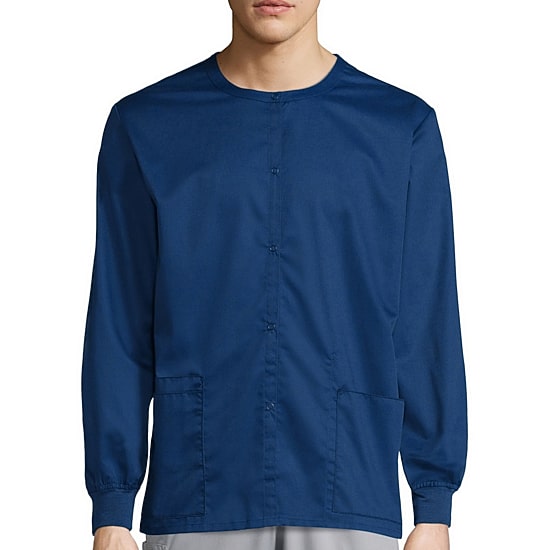Wink® Wonderwork 800 Snap Front Unisex Adult Tag Free Scrub Jackets
