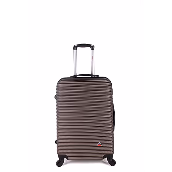 InUSA Royal 24 Inch Hardside Lightweight Checked Spinner Luggage
