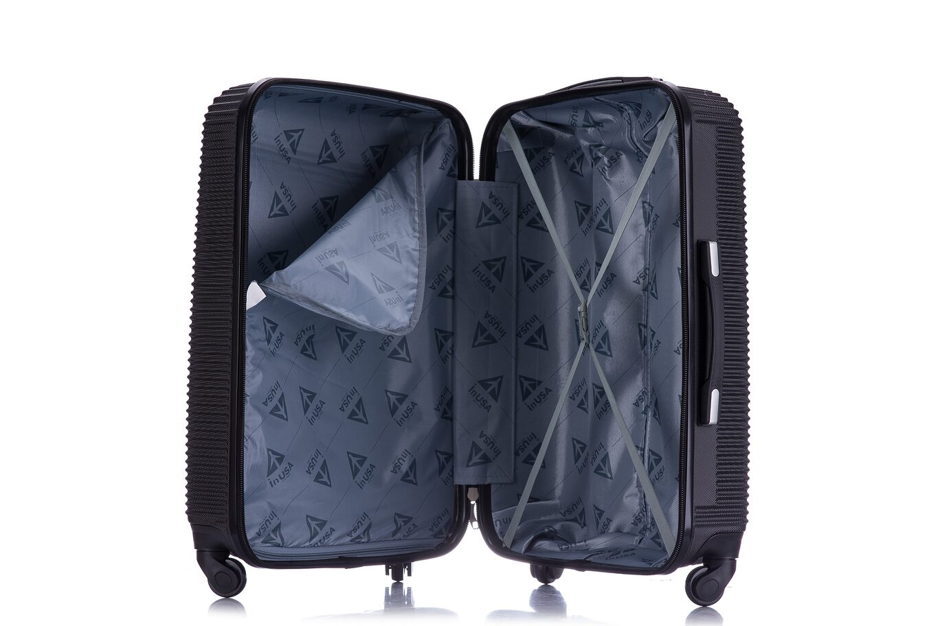 InUSA Royal 24 Inch Hardside LIGHTWEIGHT Checked Spinner Luggage
