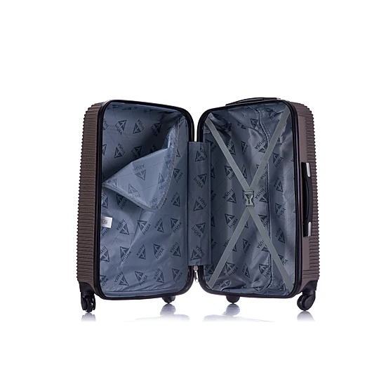 InUSA Royal 24 Inch Hardside Lightweight Checked Spinner Luggage