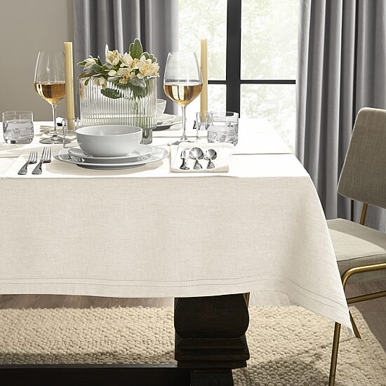 Fieldcrest Luxury Cotton-Linen Herringbone 4-pc. Napkins