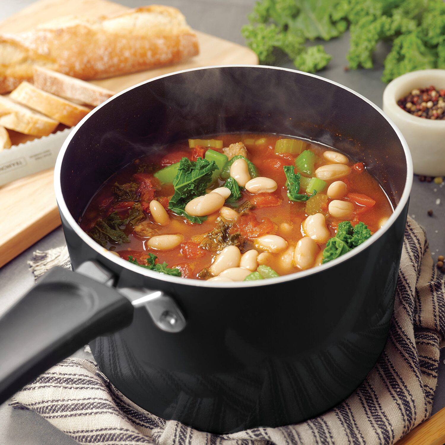 Tramontina Aluminum Non-Stick 11-pc. Nesting Cookware Set