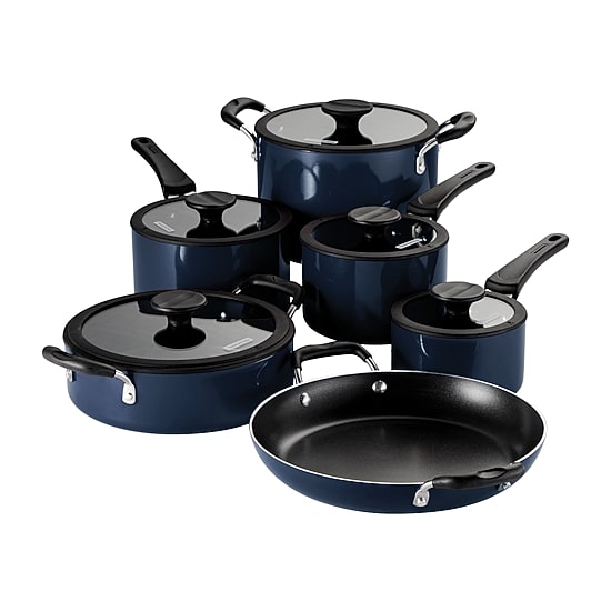 Tramontina Aluminum Non-Stick 11-pc. Nesting Cookware Set