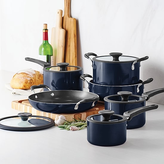 Tramontina Aluminum Non-Stick 11-pc. Nesting Cookware Set
